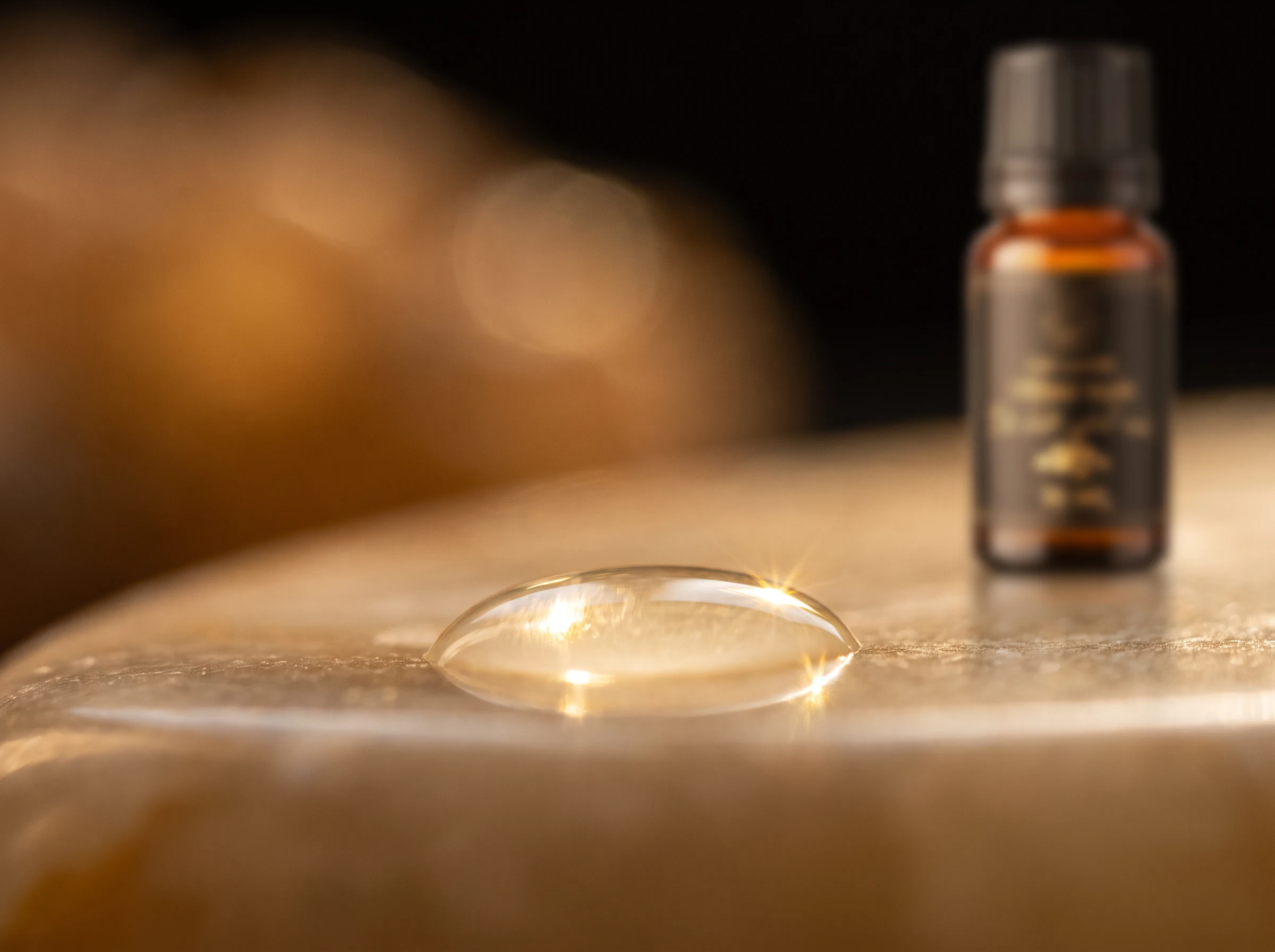 Goutte d'huile essentielle d'encens 100% pure Boswellia, essence dorée Bio Lotus