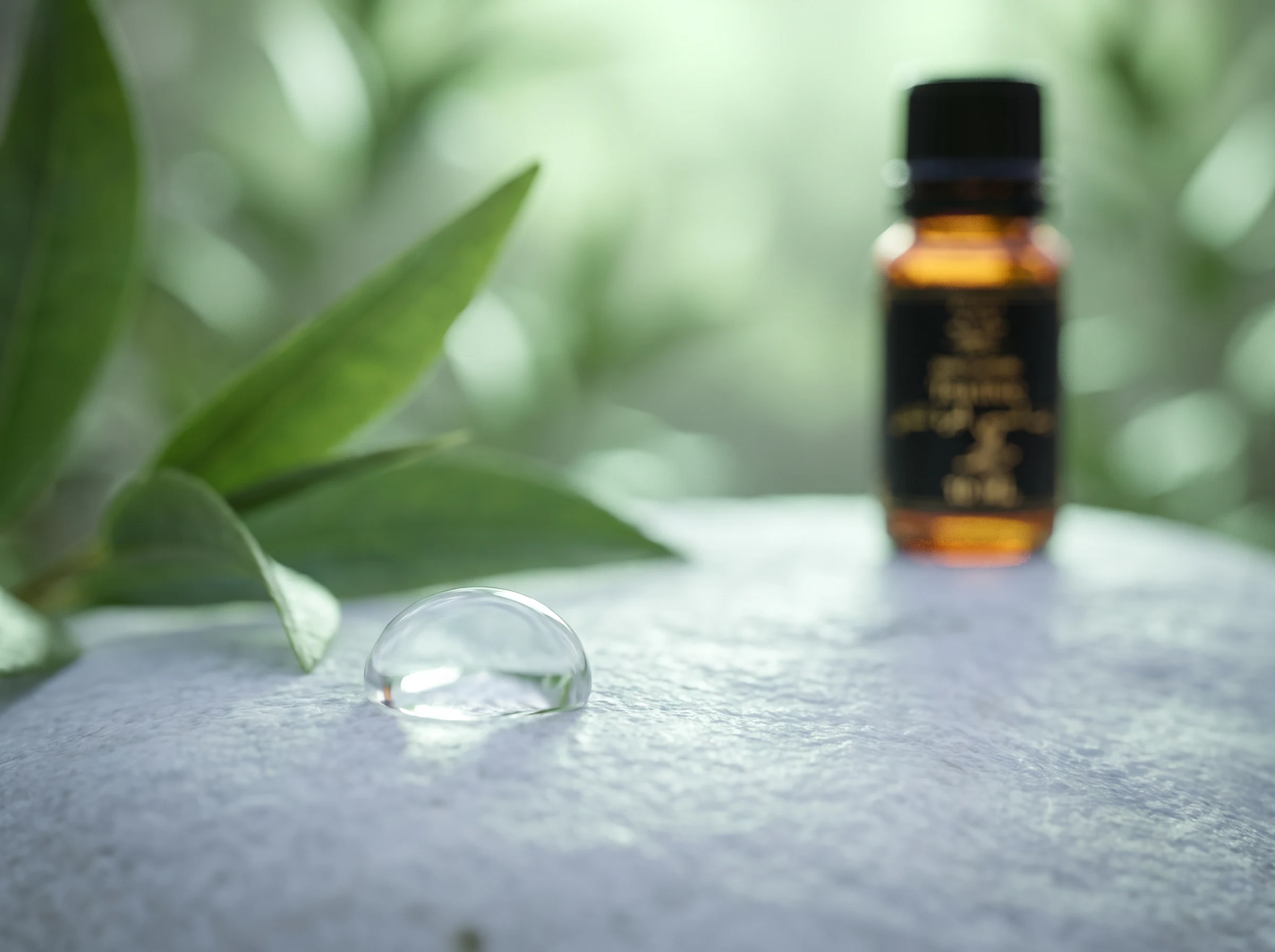 Goutte d'huile essentielle tea tree pure au naturel, essence concentrée pour le cuir chevelu et les cheveux