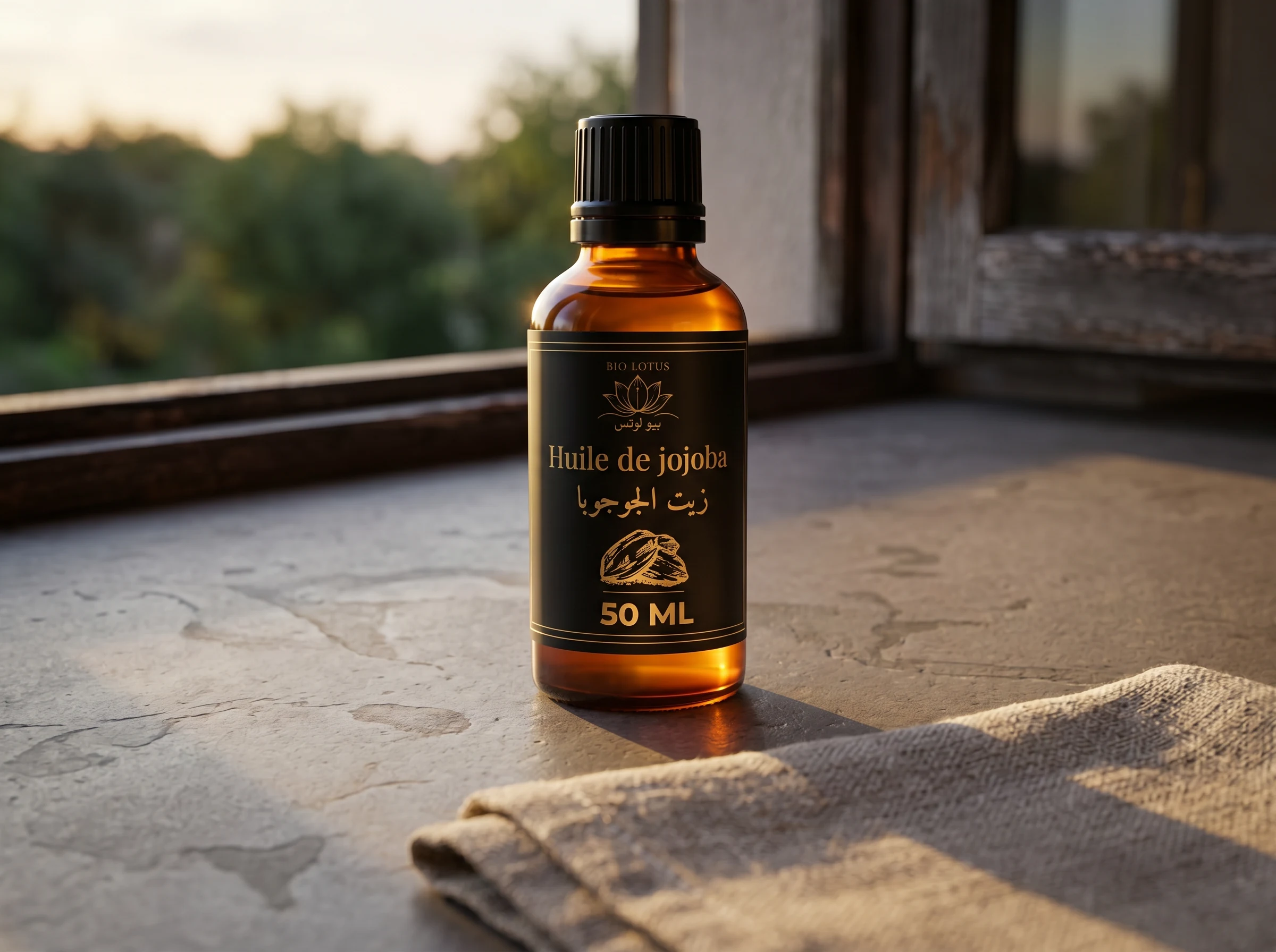 Huile de jojoba Bio Lotus régulatrice de sébum pour peaux mixtes