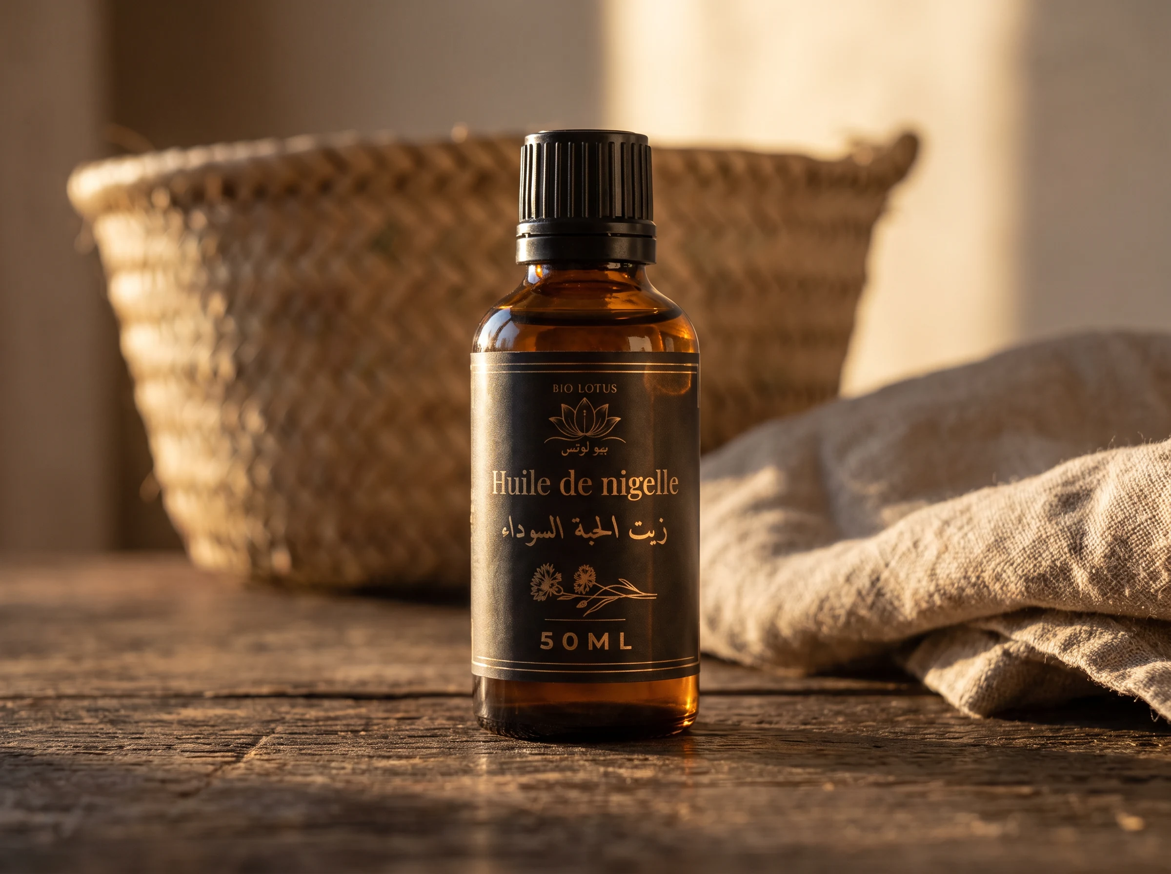 Huile de nigelle Tunisie, geste traditionnel pour un massage du cuir chevelu