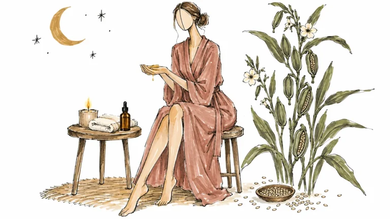 Huile de sésame pour le visage : le rituel du soir en 20 minutes